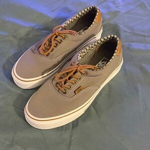 Vans Men's Gray and Brown Sneakers